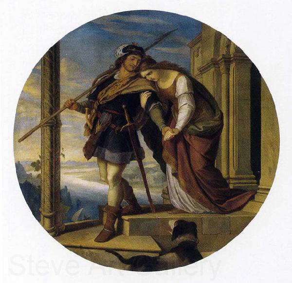 Julius Schnorr von Carolsfeld Siegfried's Departure from Kriemhild Spain oil painting art